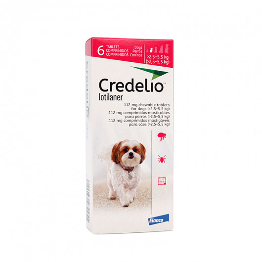 Credeli tab 112,5mg 1 comp - 2,5 a 5,5 kg - Elanco - Antipulga e